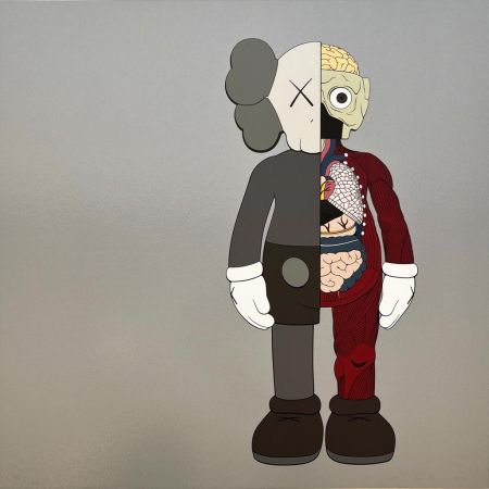 Siebdruck Kaws - Dissected Companion (Brown)