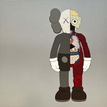 Siebdruck Kaws - Dissected Companion (Brown)