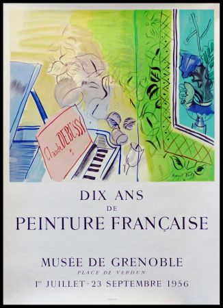 Lithographie Dufy - DIX ANS DE PEINTURES FRANCAISES MUSEE DE GRENOBLE