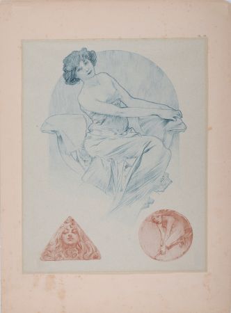 Lithographie Mucha - Documents Décoratifs, 1902 - PLATE 15