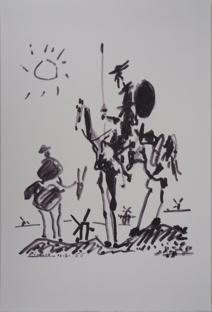 Lithographie Picasso - Don Quichotte