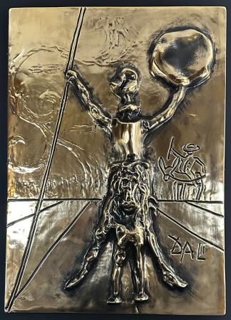 Multiple Dali - Don Quixote Gold Bas Relief