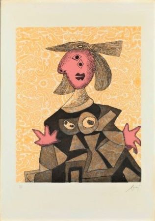 Stich Baj - Donna d'Apres Picasso