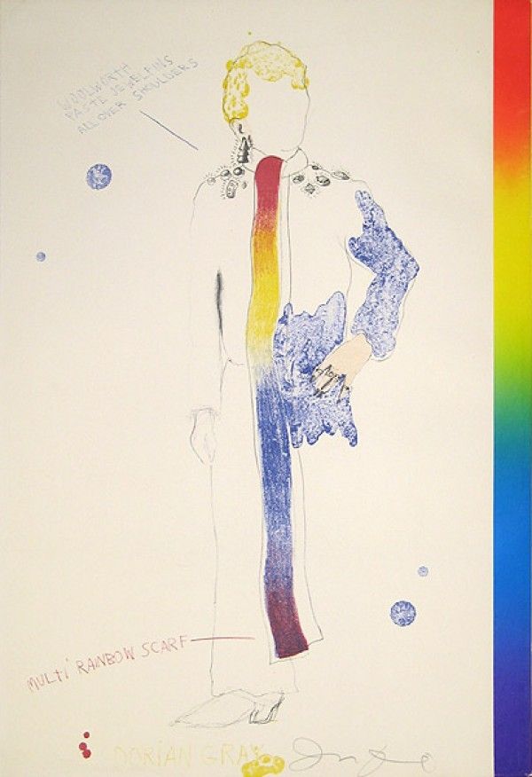 Lithographie Dine - Dorian Gray, Rainbow
