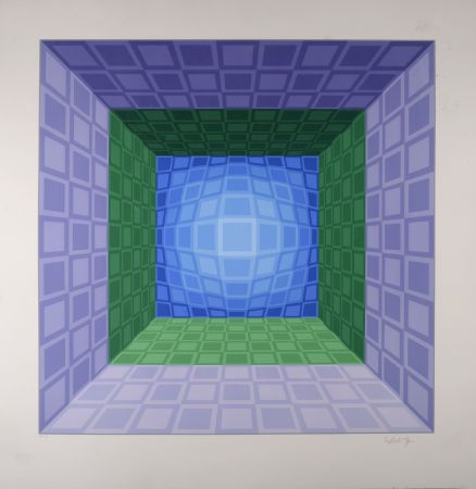 Siebdruck Vasarely - Dorlac, 1989 - Hand-signed