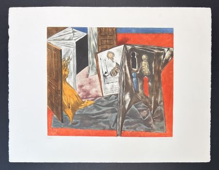Stich Tanning - Dorothea Tanning (1910-2012) - Lettre d'Amour - Coloured lithograph on Arches paper - 1969