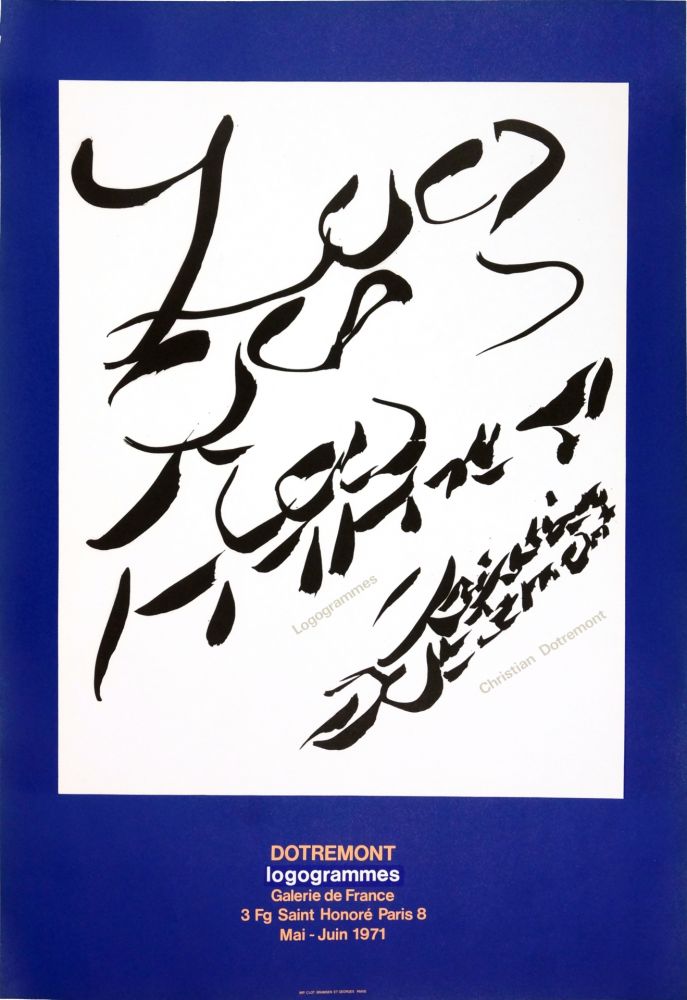 Plakat Alechinsky - Dotremont, logogrammes, 1971