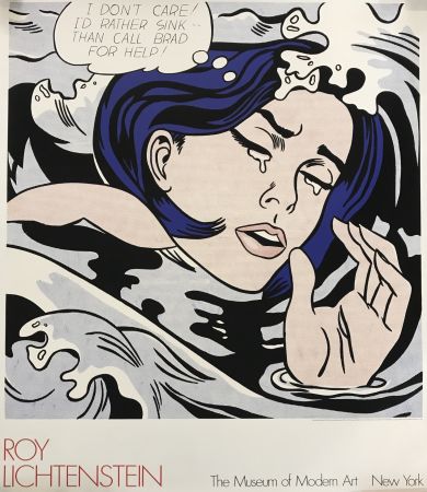 Siebdruck Lichtenstein - Drowning Girl, The Museum of Modern Art New York