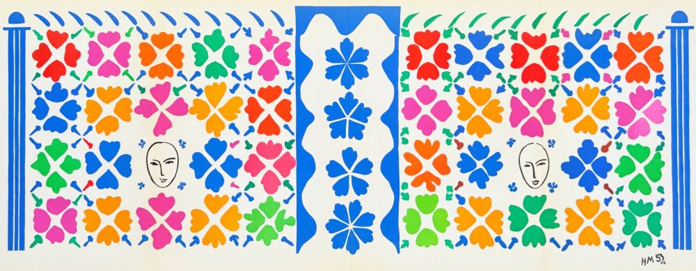 Lithographie Matisse - Décoration - Masques