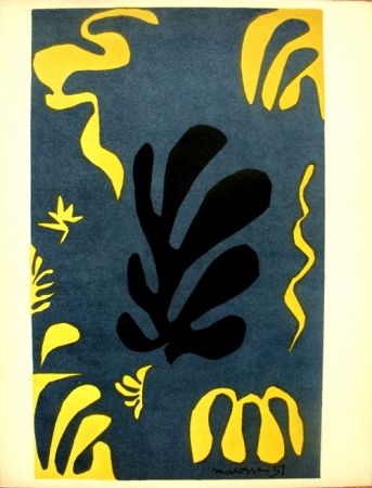 Lithographie Matisse - Découpages pour le XX e  Siecle