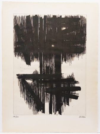 Radierung Soulages - Eau-forte VI 