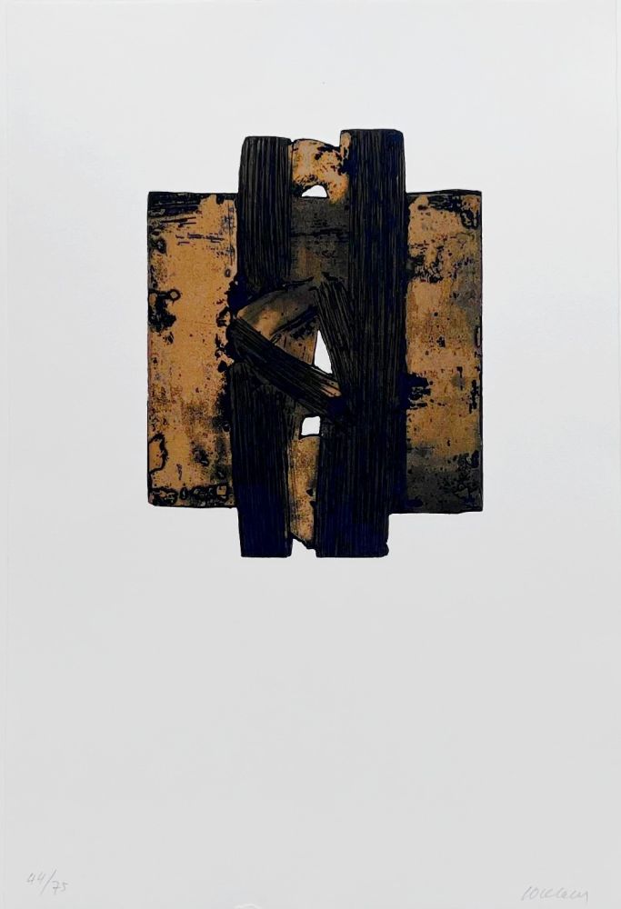 Radierung Soulages - Eau-forte XXVIII 