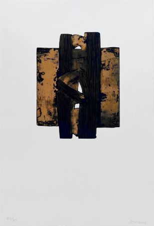 Radierung Soulages - Eau-forte XXVIII 