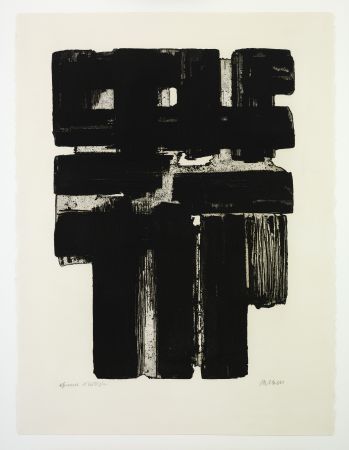 Radierung Soulages - Eau Forte 10 b