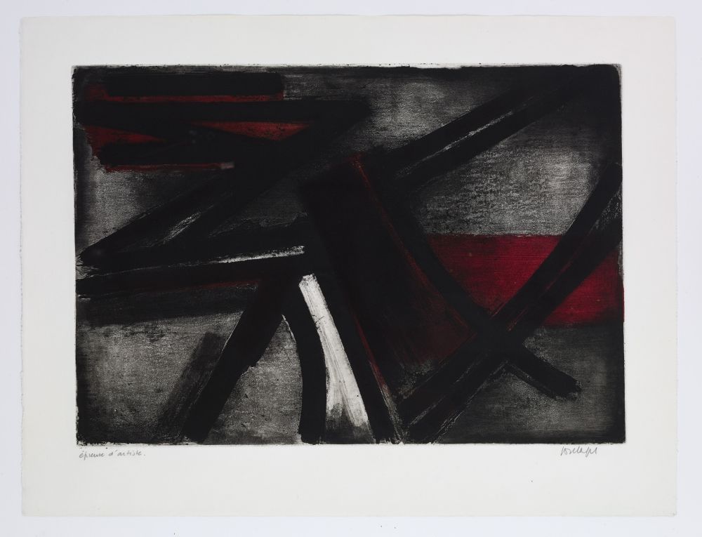 Radierung Soulages - Eau Forte 2