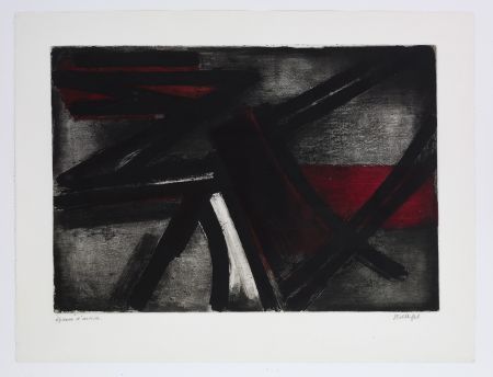 Radierung Soulages - Eau Forte 2