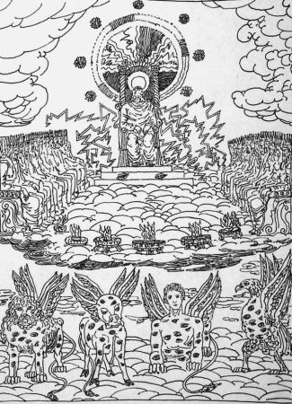 Lithographie De Chirico - ...Ed ecco un trono stava nel cielo...