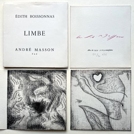 Illustriertes Buch Masson - Edith Boissonnas : LIMBE. Avec 2 gravures originales (PAB 1959)