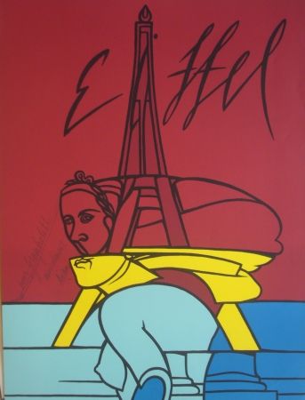Lithographie Adami - Eiffel