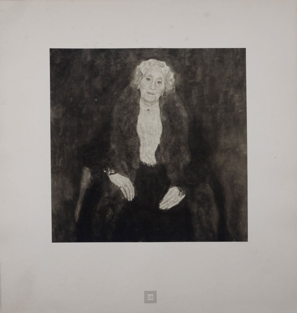 Lithographie Klimt (After) - Eine Nachlese Folio, Einer Alten Dame, 1931