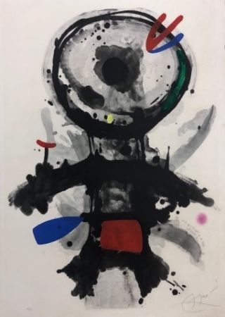Radierung Miró - El angel acribillado