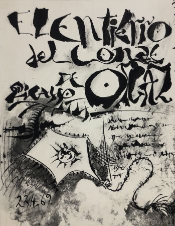 Radierung Picasso - El entierro del Conde Orgaz