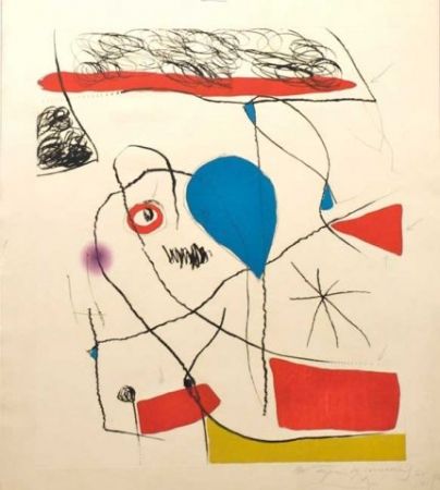 Radierung Und Aquatinta Miró - El Pi De Formentor