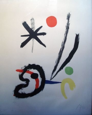 Lithographie Miró - El pájaro cometa