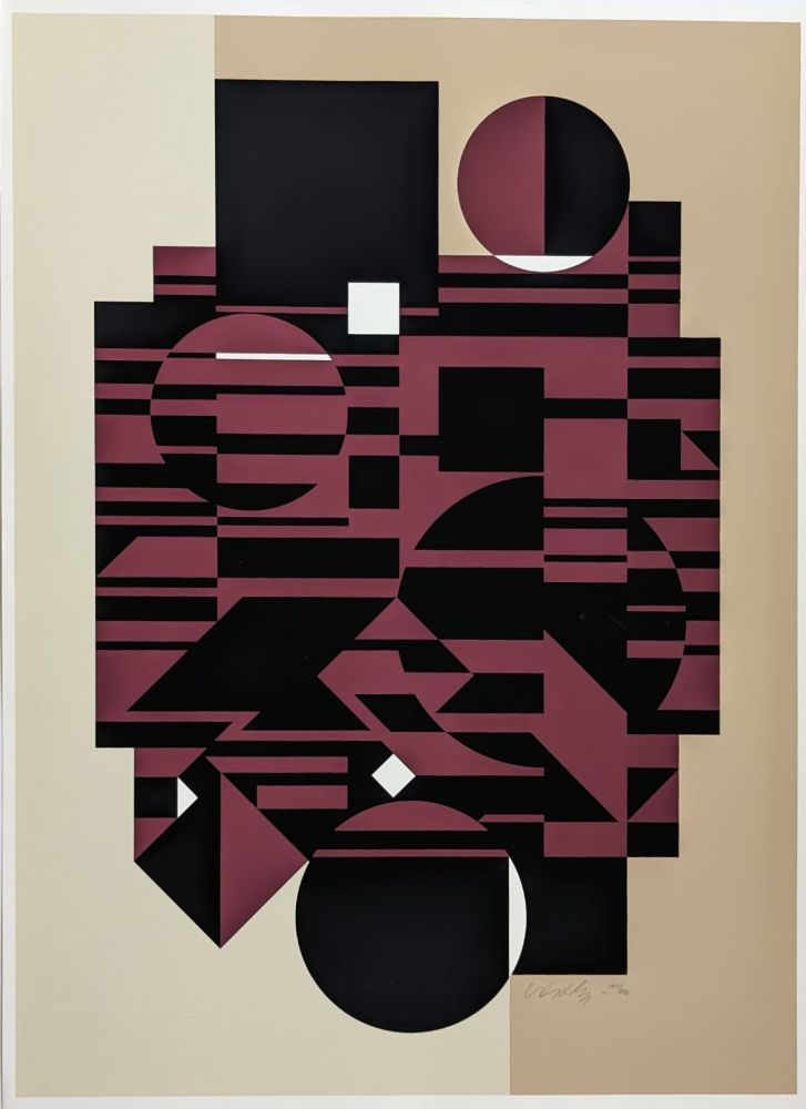 Siebdruck Vasarely - Elbrouz