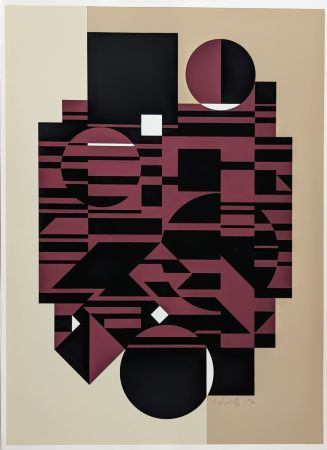 Siebdruck Vasarely - Elbrouz