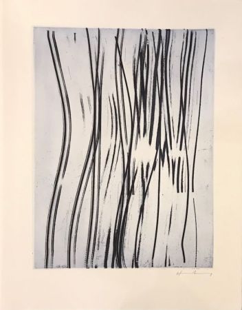 Radierung Hartung - Elegie des Alizés / GM 1978-22 