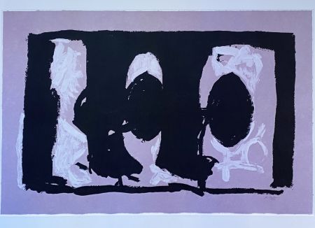 Lithographie Motherwell - Elegy Study I