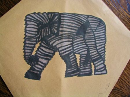Siebdruck Toledo - Elephant kite II