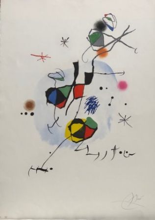 Radierung Miró - Els castellers