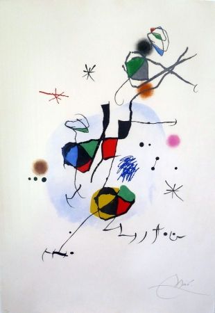 Radierung Und Aquatinta Miró - Els Castellers