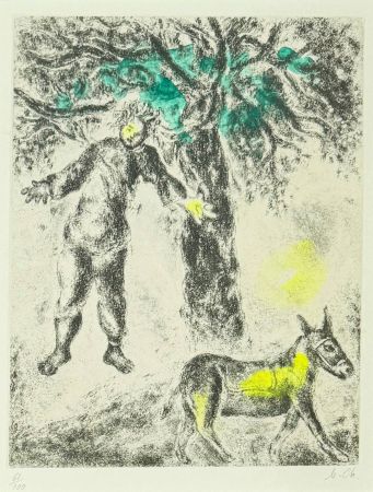 Radierung Chagall - End of Absalom