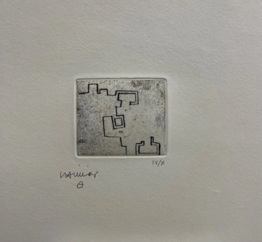 Radierung Chillida - Enda VII