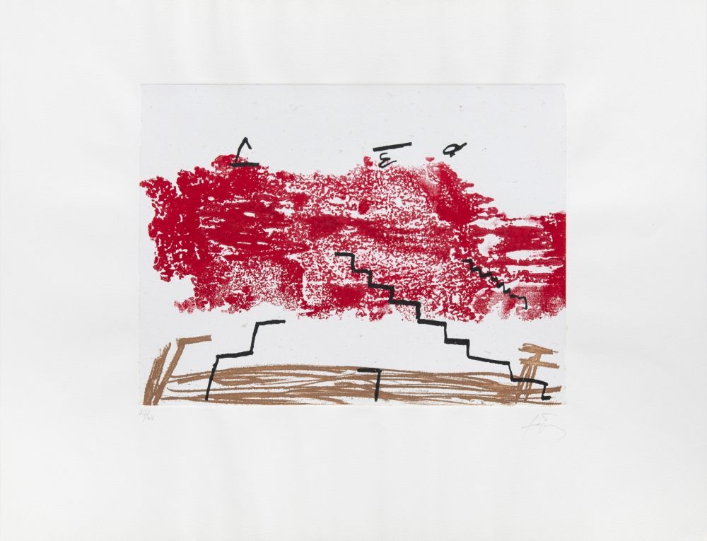 Stich Tàpies - Escalier 