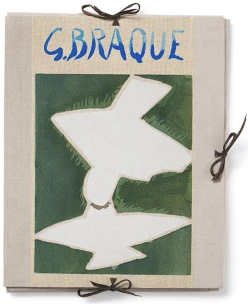 Illustriertes Buch Braque - Espaces Portfolio full signed 1957