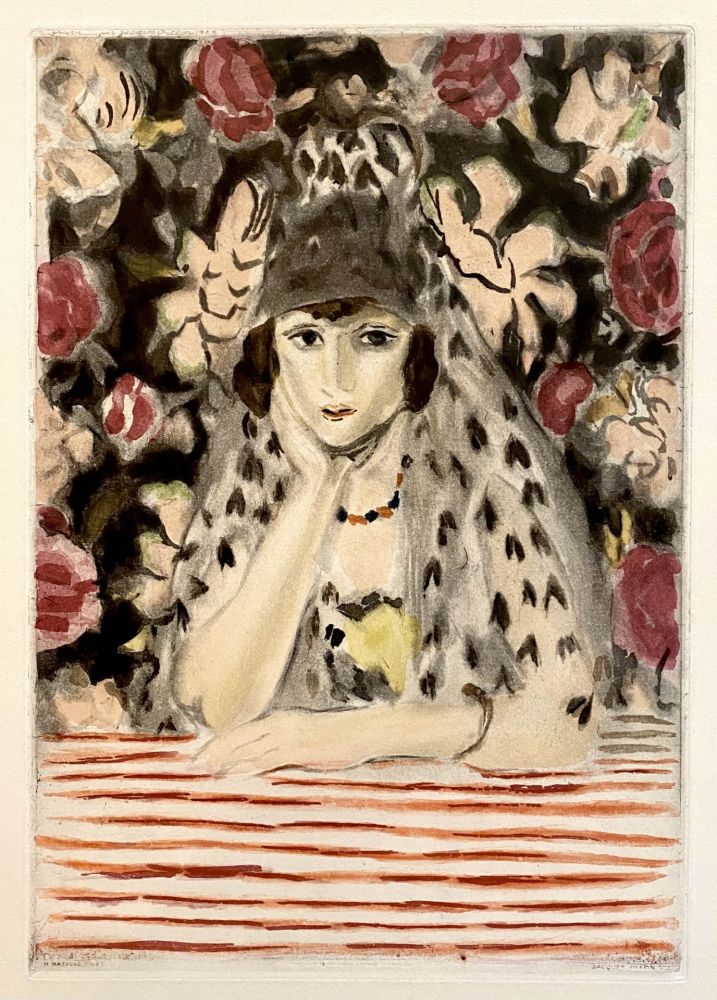 Aquatinta Matisse - Espagnole a la Mantille