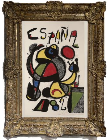 Lithographie Miró - España Copa del Mundo de Futbol