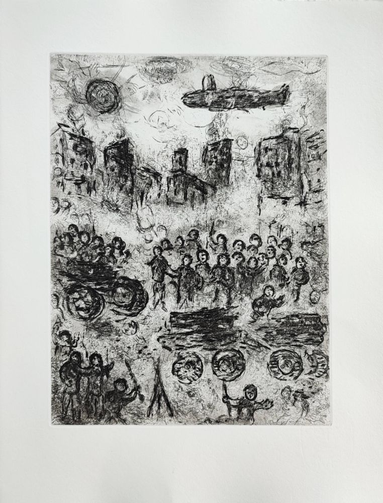 Radierung Chagall - Et sur la terre