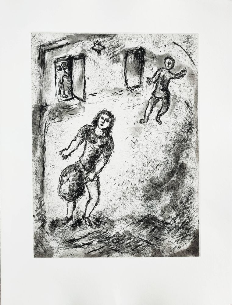 Radierung Chagall - Et sur la terre