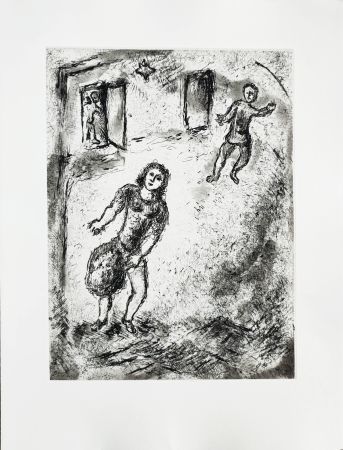 Radierung Chagall - Et sur la terre
