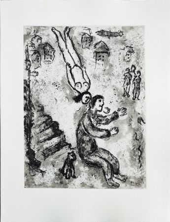 Radierung Chagall - Et sur la terre