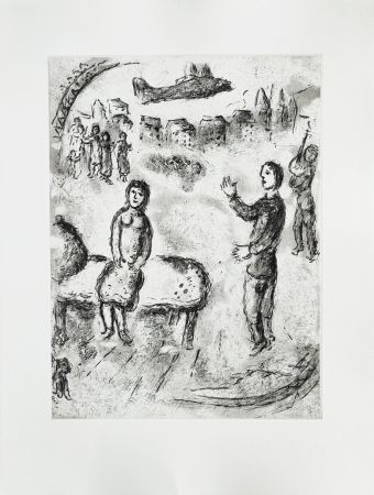 Radierung Chagall - Et sur la terre