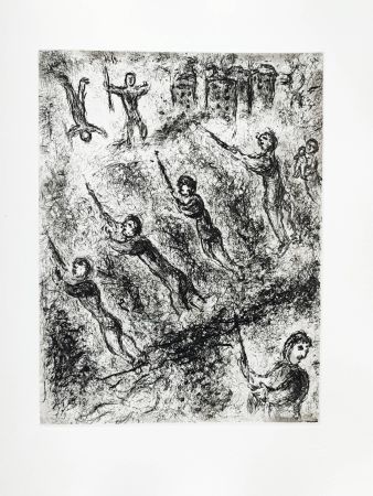 Radierung Chagall - Et sur la terre