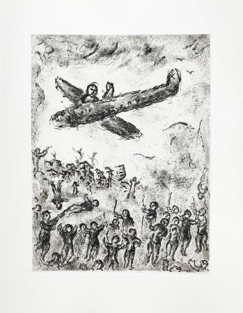 Radierung Chagall - Et sur la terre