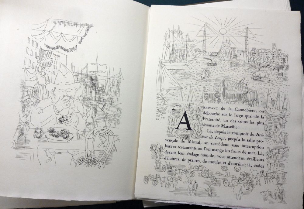Illustriertes Buch Dufy - Eugène Montfort: LA BELLE ENFANT OU L'AMOUR A QUARANTE ANS. 94 eaux-fortes originales de Raoul Dufy (1930).
