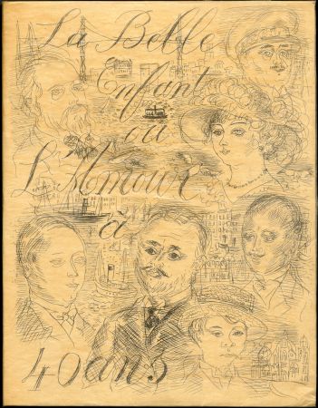 Illustriertes Buch Dufy - Eugène Montfort: LA BELLE ENFANT OU L'AMOUR A QUARANTE ANS. 94 eaux-fortes originales de Raoul Dufy (1930). Exemplaire sur Japon nacré.